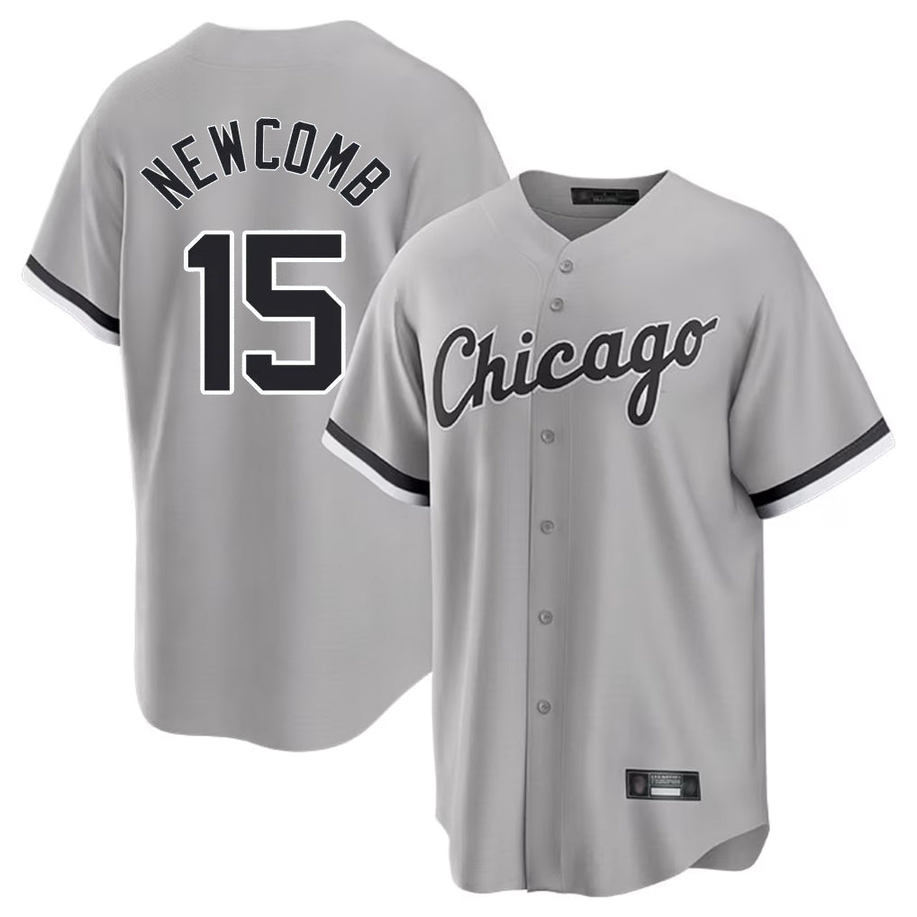 Chicago White Sox #15 Sean Newcomb Player Gray CLOTHIN Home Game Stitched Jerseys