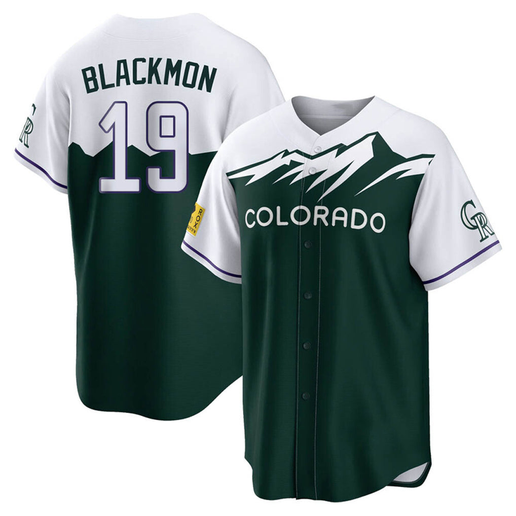Colorado Rockies #19 Charlie Blackmon Player Green CLOTHIN City Connect Home Game Stitched Jerseys