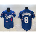 Los Angeles Dodgers #8 Enrique Hernandez Royal CLOTHIN 2025 Tokyo Series Limited Stitched Jersey