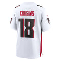 A.Falcons #18 Kirk Cousins White CLOTHIN Game Player Jersey