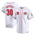Cincinnati Reds #30 Ken Griffey Player White CLOTHIN Home Limited Stitched Jerseys