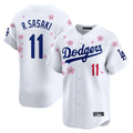 Los Angeles Dodgers #11 Roki Sasaki Player White CLOTHIN Tokyo Series Vapor Premier Limited Stitched Jerseys