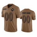 Custom B.Ravens Active Player 2023 Brown CLOTHIN Salute To Service Limited Stitched Jersey