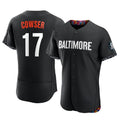 Baltimore Orioles #17 Colton Cowser Player Black CLOTHIN City Connect Limited Elite Home Game Stitched Jerseys