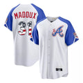 Atlanta Braves #31 Greg Maddux Player White CLOTHIN USA 250 Fourth Of July City Connect Home Game Stitched Jerseys