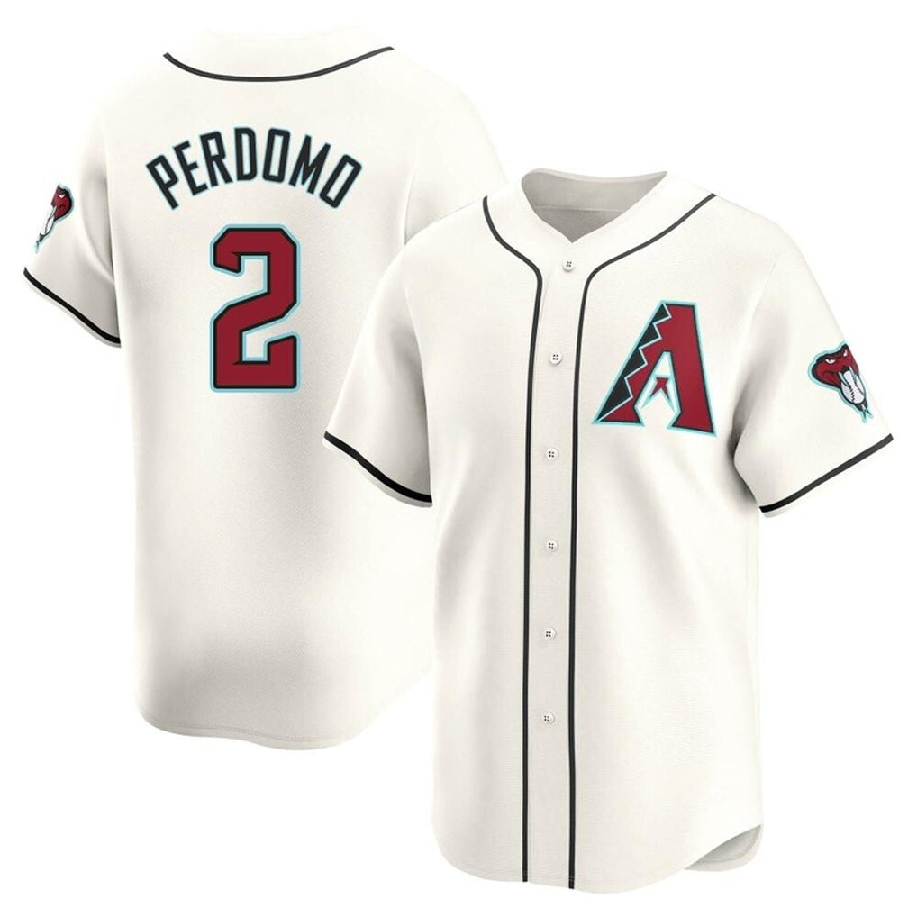 Arizona Diamondbacks #2 Geraldo Perdomo Player Cream CLOTHIN Limited Home Game Stitched Jerseys
