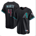 Arizona Diamondbacks #4 Ketel Marte Player Black CLOTHIN Fashion Out Home Game Stitched Jerseys