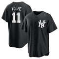 New York Yankees #11 Anthony Volpe Black CLOTHIN Fashion Replica Player Jersey