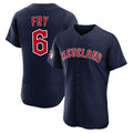 Cleveland Guardians #6 David Fry Player Navy CLOTHIN Limited Elite Home Stitched Jerseys