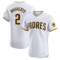 San Diego Padres #2 Xander Bogaerts White CLOTHIN Home Elite Jersey