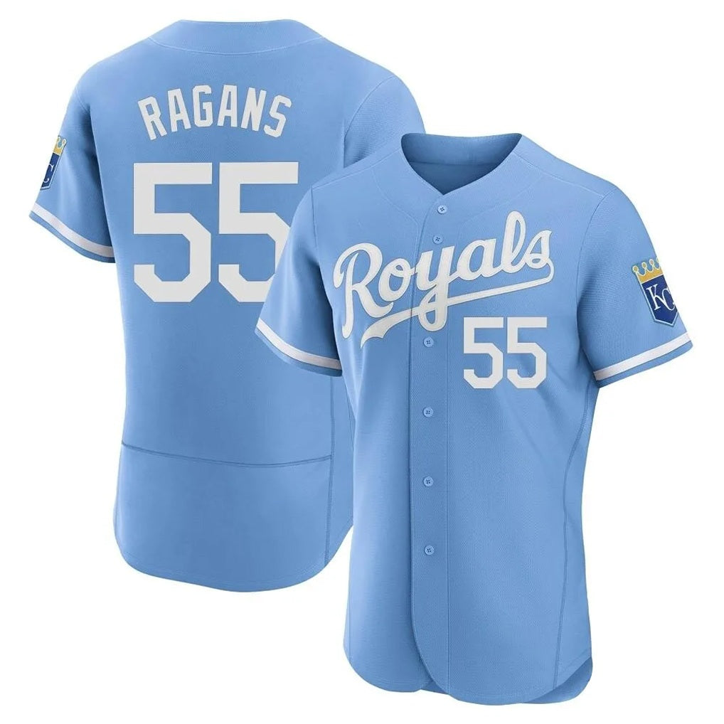 Kansas City Royals #55 Cole Ragans Player Light Blue CLOTHIN Alt Limited Elite Home Stitched Jerseys
