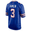 B.Bills #3 Damar Hamlin Royal CLOTHIN Game Jersey