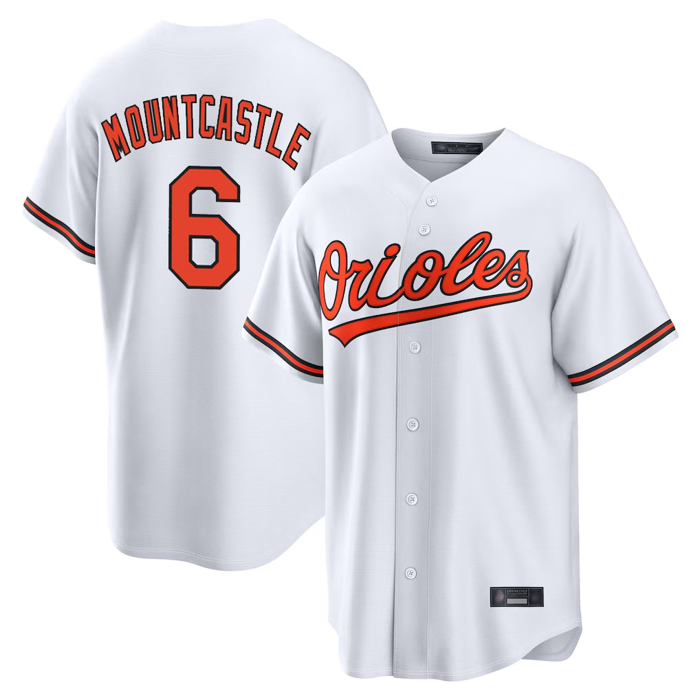 Baltimore Orioles #6 Ryan Mountcastle Player White CLOTHIN Home Game Stitched Jerseys