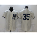 Chicago White Sox #35 Frank Thomas 2021 Cream Navy CLOTHIN Field of Dreams Flex Base Stitched Jersey