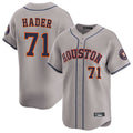 Houston Astros #71 Josh Hader Player Gray CLOTHIN Home Limited Stitched Jerseys