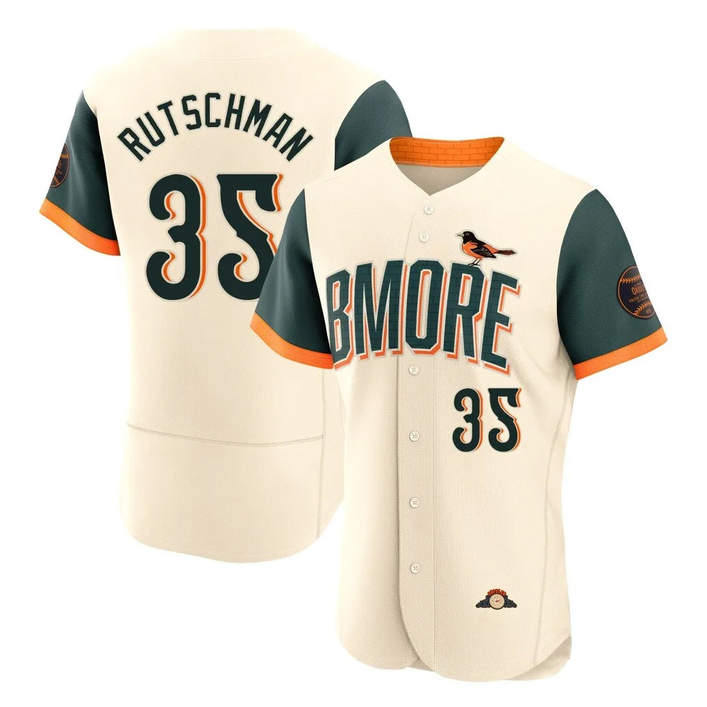Baltimore Orioles #35 Adley Rutschman Player Cream CLOTHIN 2026 City Connect Limited Elite Home Game Stitched Jerseys
