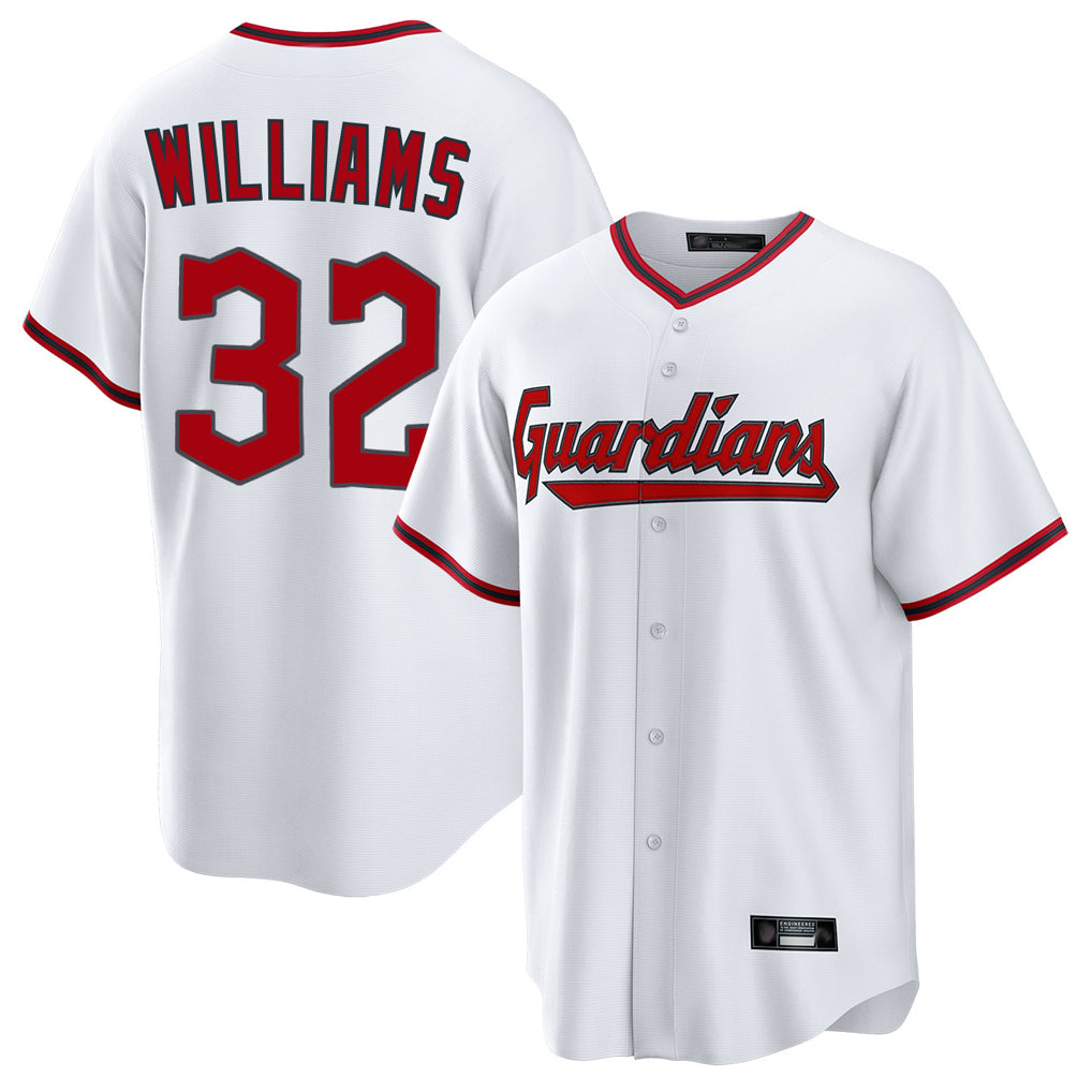 Cleveland Guardians #32 Gavin Williams Player White CLOTHIN Game Home Stitched Jerseys