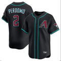 Arizona Diamondbacks #2 Geraldo Perdomo Player Black CLOTHIN Limited Home Game Stitched Jerseys
