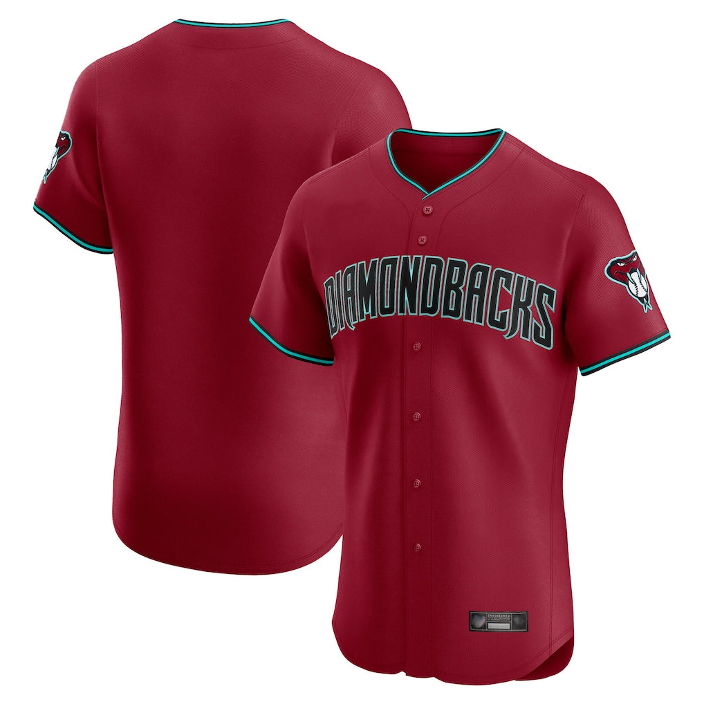 Arizona Diamondbacks Red CLOTHIN Limited Elite Home Game Blank Player Stitched Jerseys