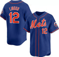 New York Mets #12 Francisco Lindor Royal CLOTHIN 2024 Alternate Limited Stitched Jersey