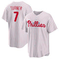Philadelphia Phillies #7 Trea Turner White CLOTHIN Home Replica Player Jersey