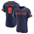 Houston Astros #8 Christian Walker Player Navy CLOTHIN City Connect Limited Elite Home Stitched Jerseys
