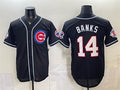 Chicago Cubs #14 Ernie Banks 150th Anniversary Black CLOTHIN Out Style Vapor Premier Limited Stitched Jersey