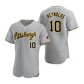 Pittsburgh Pirates #10 Bryan Reynolds Gray CLOTHIN Road Flex Base Jersey