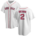 Boston Red Sox #2 Alex Bregman White CLOTHIN 2024 Cool Base Stitched Jersey