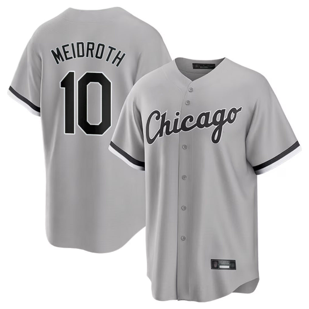 Chicago White Sox #10 Chase Meidroth CLOTHIN Player Gray Home Game Stitched Jerseys