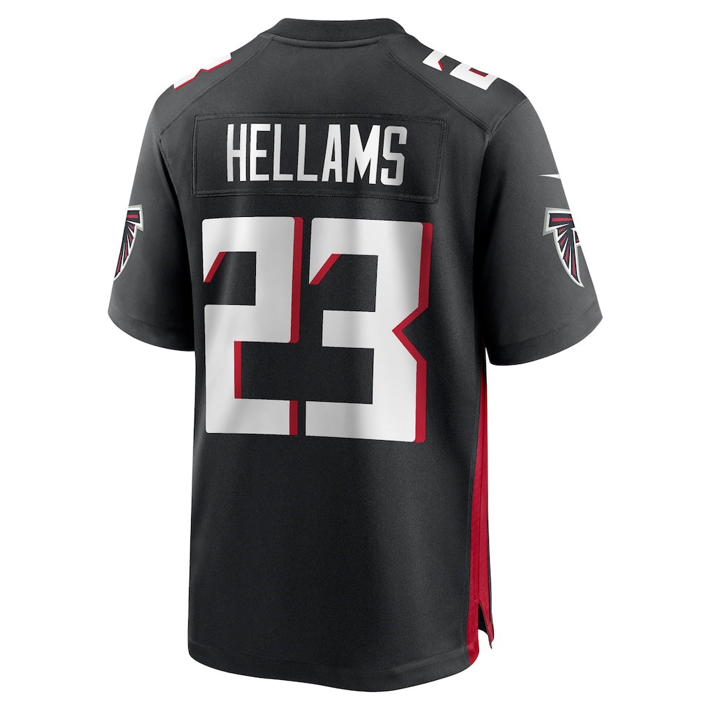 A.Falcons #23 DeMarcco Hellams Black CLOTHIN Team Game Jersey