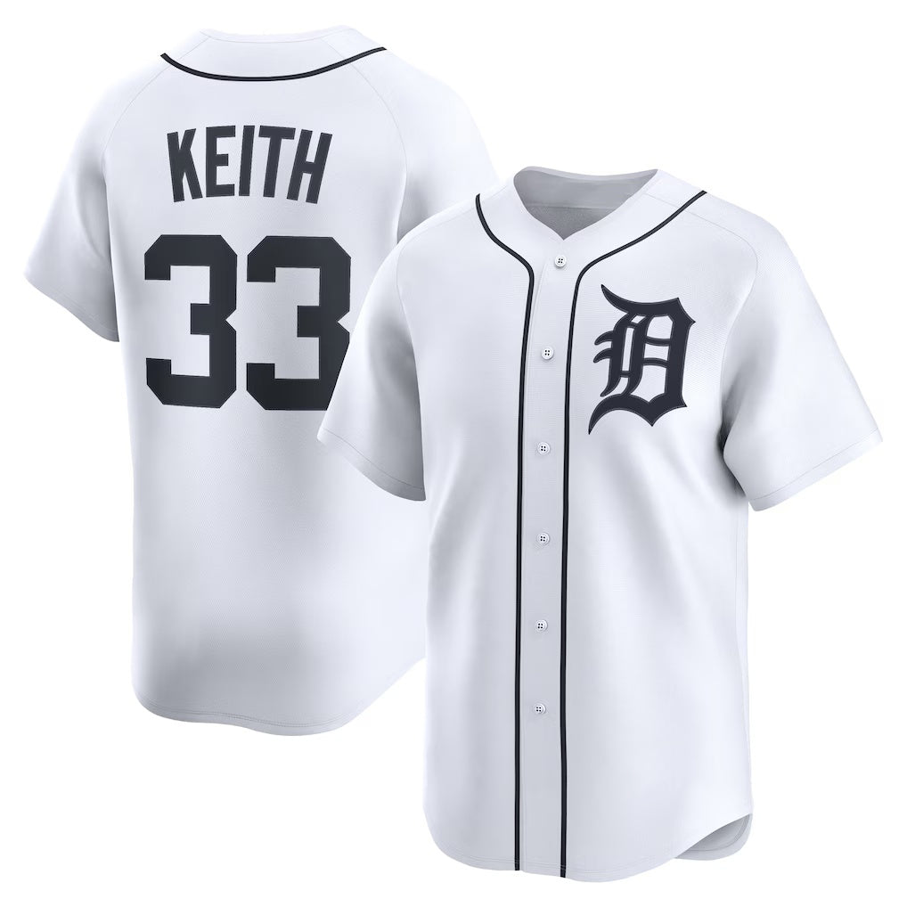 Detroit Tigers #33 Colt Keith White CLOTHIN Home Limited Player Jersey