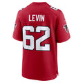 A.Falcons #62 Corey Levin Red CLOTHIN Team Game Jersey