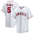 Los Angeles Angels #5 Albert Pujols White CLOTHIN Home Retired Player Replica Jersey