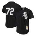 Chicago White Sox #72 Carlton Fisk Player Black CLOTHIN Mitchell & Ness Cooperstown Collection Mesh Game Stitched Jerseys