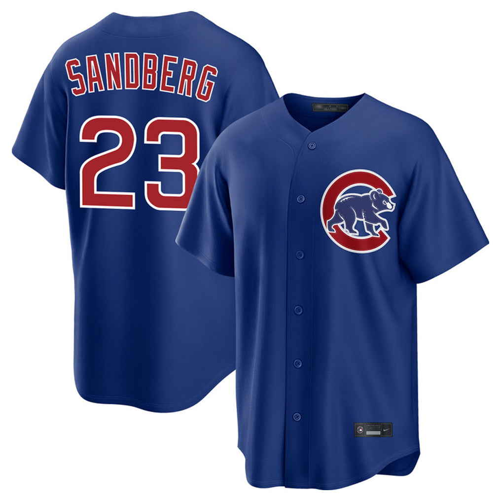 Chicago Cubs #23 Ryne Sandberg Player Royal CLOTHIN Home Game Stitched Jerseys