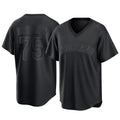 Cleveland Guardians #75 Connor Brogdon Player Black CLOTHIN T-shirt Home Game Stitched Jerseys