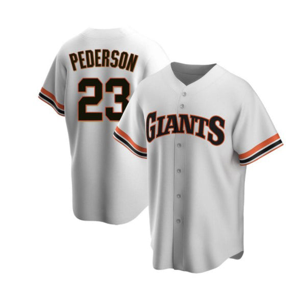 San Francisco Giants #23 Joc Pederson White CLOTHIN Cool Base Stitched Jersey