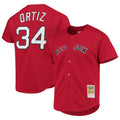 Boston Red Sox #34 David Ortiz Player Red CLOTHIN Mitchell & Ness Cooperstown Collection Home Stitched Jerseys