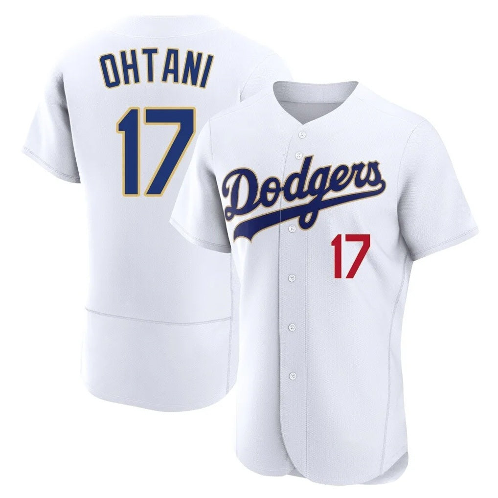 Los Angeles Dodgers #17 Shohei Ohtani Player Gold White CLOTHIN 2026 Collection Stadium Limited Elite Stitched Jerseys