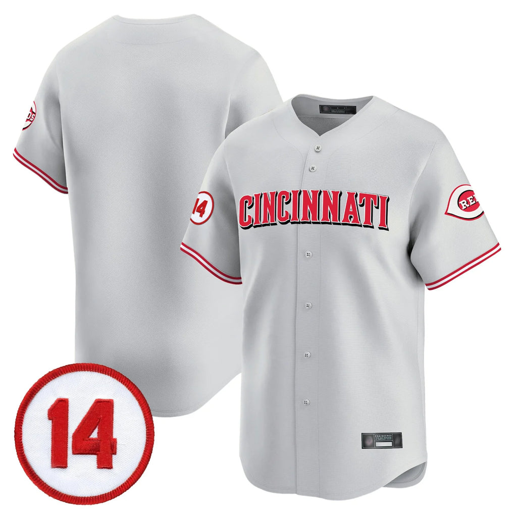 Cincinnati Reds Blank Player Gray CLOTHIN Vapor Premier Limited Home Stitched Jerseys