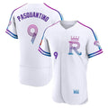 Kansas City Royals #9 Vinnie Pasquantino Player White CLOTHIN 2026 City Connect Limited Elite Home Stitched Jerseys