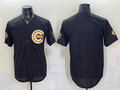Chicago Cubs Blank Black Gold CLOTHIN 150th Anniversary Patch Stitched Jersey
