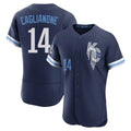Kansas City Royals #14 Jac Caglianone Player Navy CLOTHIN City Connect Limited Elite Home Stitched Jerseys