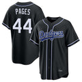 Los Angeles Dodgers #44 Andy Pages Player Black CLOTHIN Carbon Limited Home Stitched Jerseys
