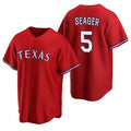 Texas Rangers #5 Corey Seager Red CLOTHIN Cool Base Stitched Jersey