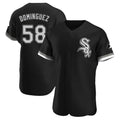 Chicago White Sox #58 Seranthony Dominguez Player Black CLOTHIN Limited Elite Home Stitched Jerseys