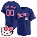 Custom Los Angeles Dodgers ACTIVE PLAYER Royal CLOTHIN 2025 Hello Kitty Vapor Premier Limited Stitched Jersey