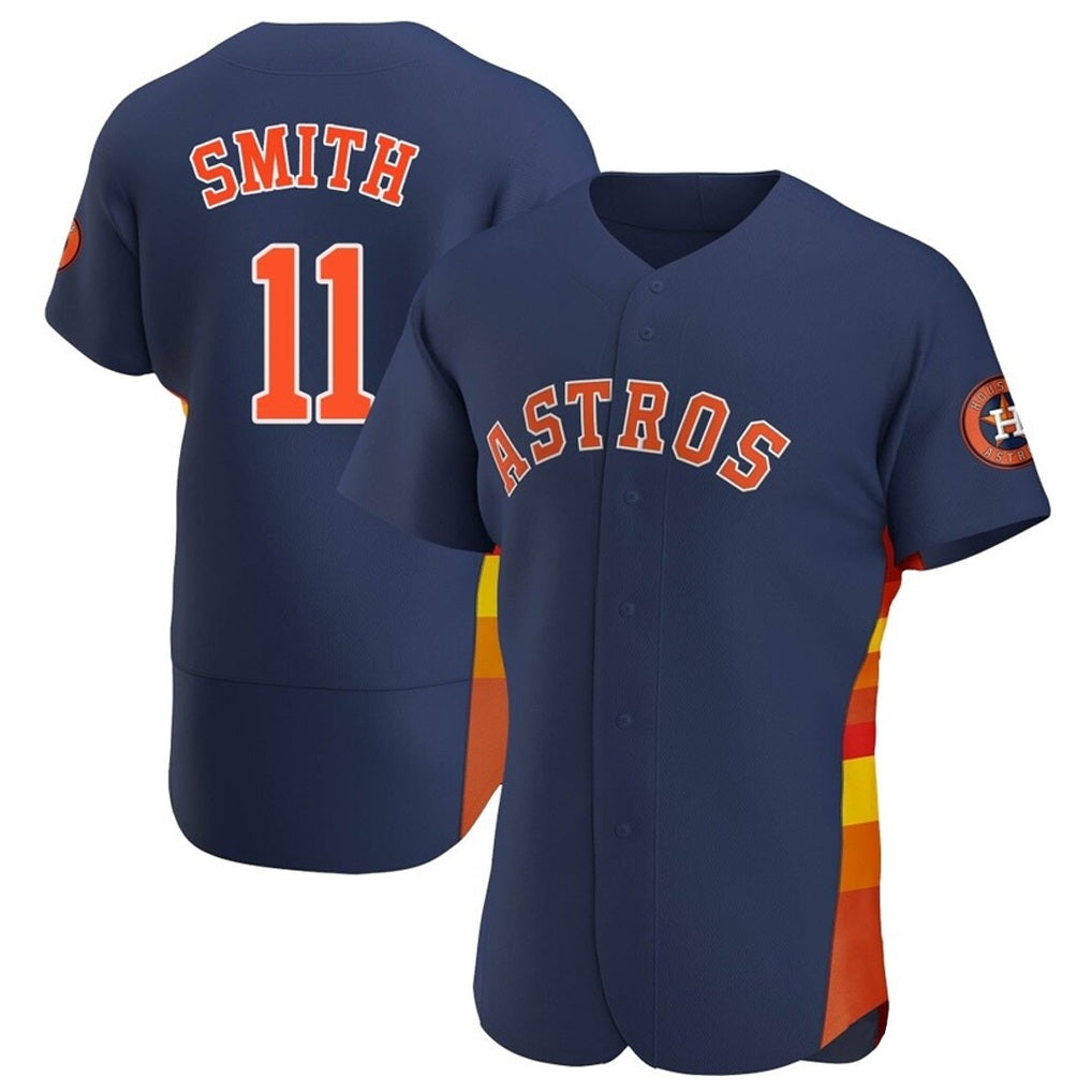 Houston Astros #11 Cam Smith Player Navy CLOTHIN Home Limited Elite Stitched Jerseys