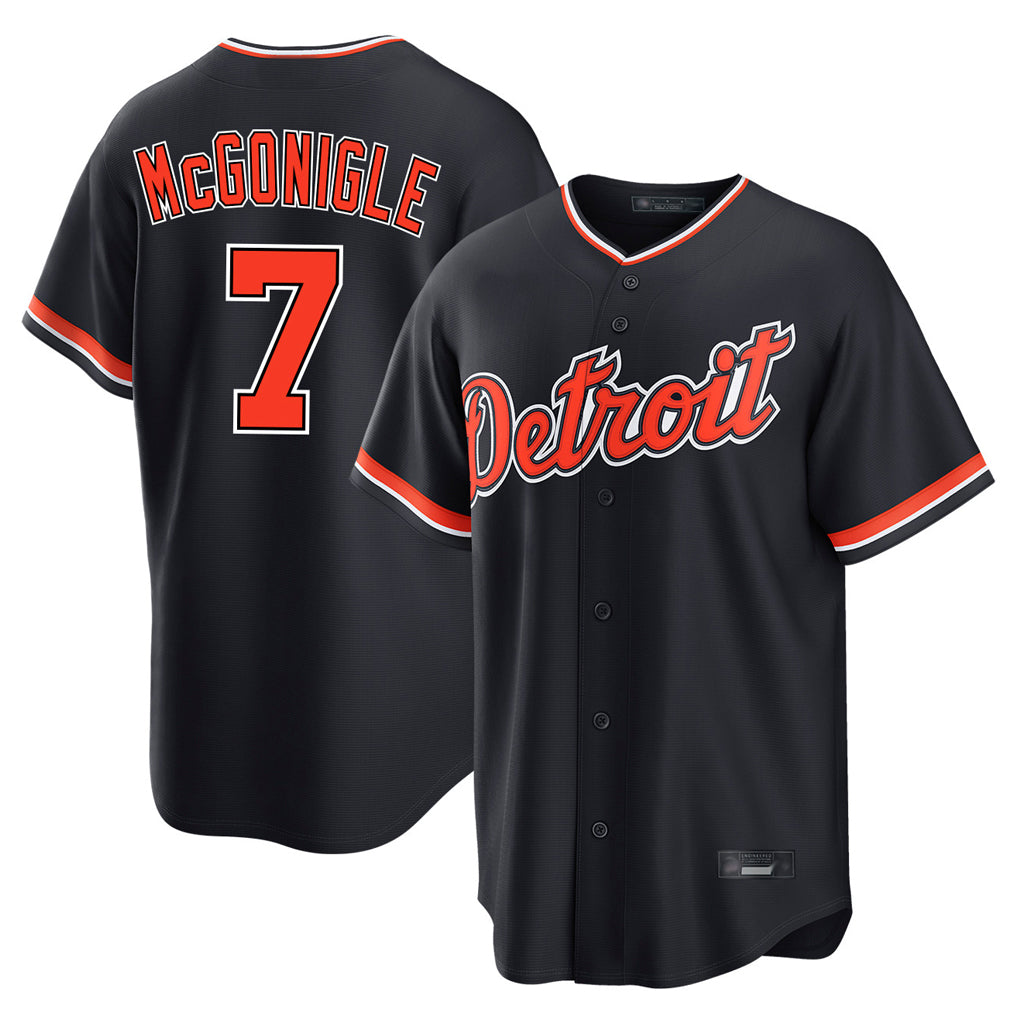 Detroit Tigers #7 Kevin McGonigle Player Navy CLOTHIN Home Game Stitched Jerseys